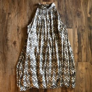 antonio melani silk chevron dress Sz 14